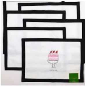 kate spade set of 4 placemats take the cake brand new with tags